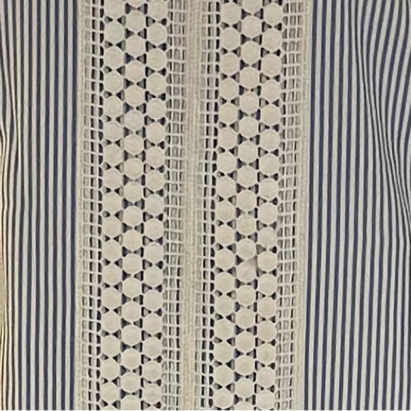 London Times Blue and White Striped Dress women’s size 10 - Picture 4 of 4